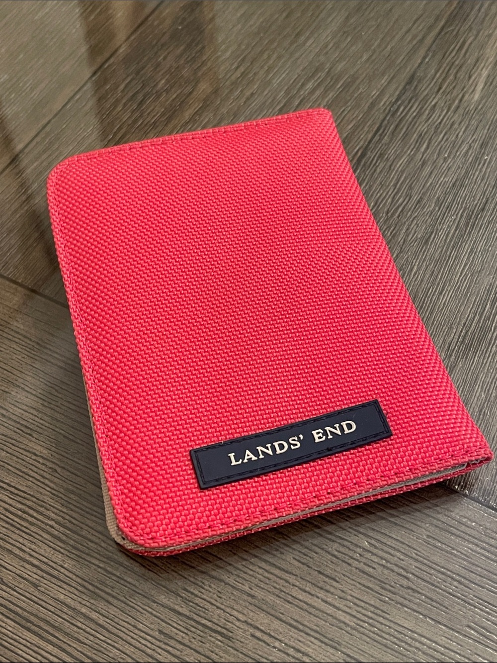 Land’s End Passport Cover - Passport Holder - Salmon Color